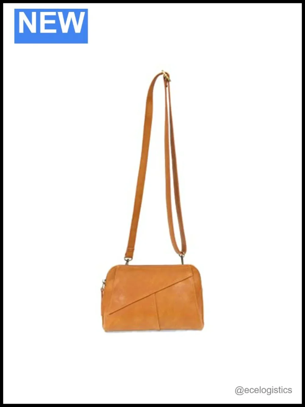 Vegan Leather Woven Strap Crossbody Wristlet with Zip Pockets Gold Hardware